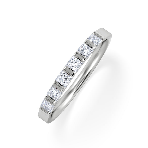 OLIVIA PLATINUM Diamond ETERNITY RING 0.50CT G/VS